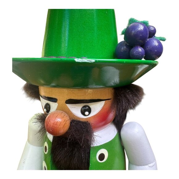 Steinbach Volkskunst Urafent Nutcracker Handmade Germany Chubby Wineseller S1337 - Picture 4 of 16